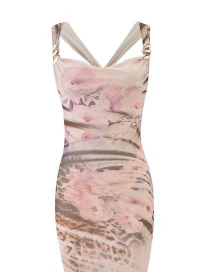 TAMARIN MAXI DRESS - MOODY ANIMAL FLORAL