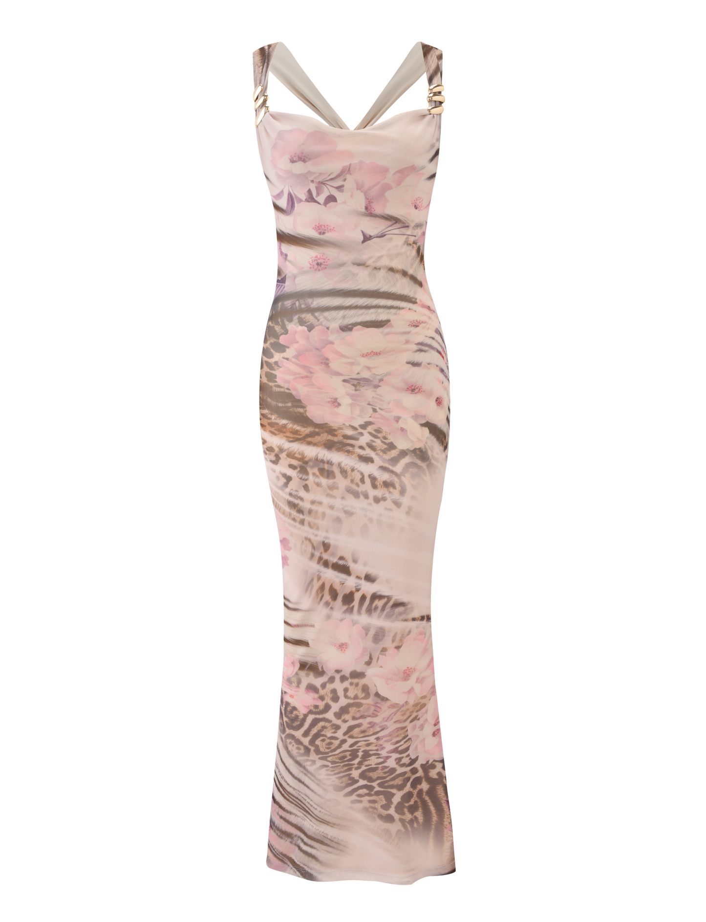 TAMARIN MAXI DRESS - MOODY ANIMAL FLORAL