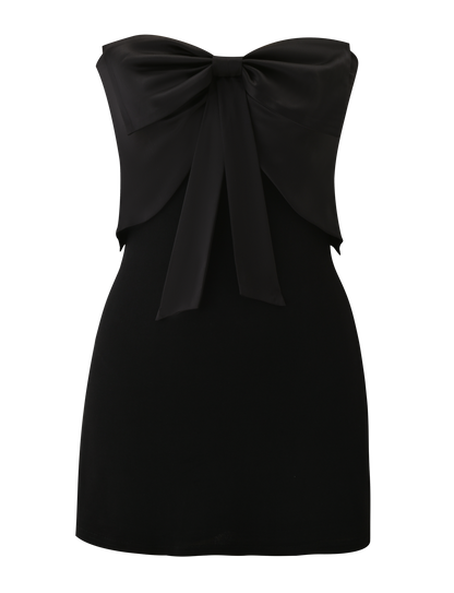 GROVE MINI DRESS - BLACK