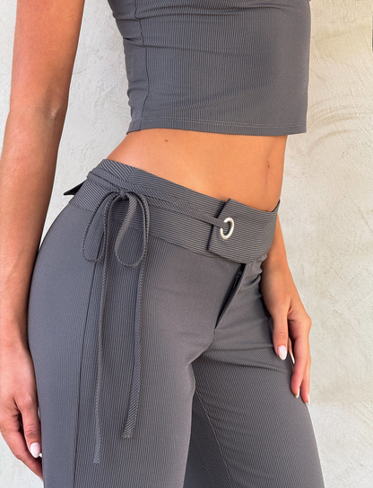 EMORY PANT - GREY PINSTRIPE