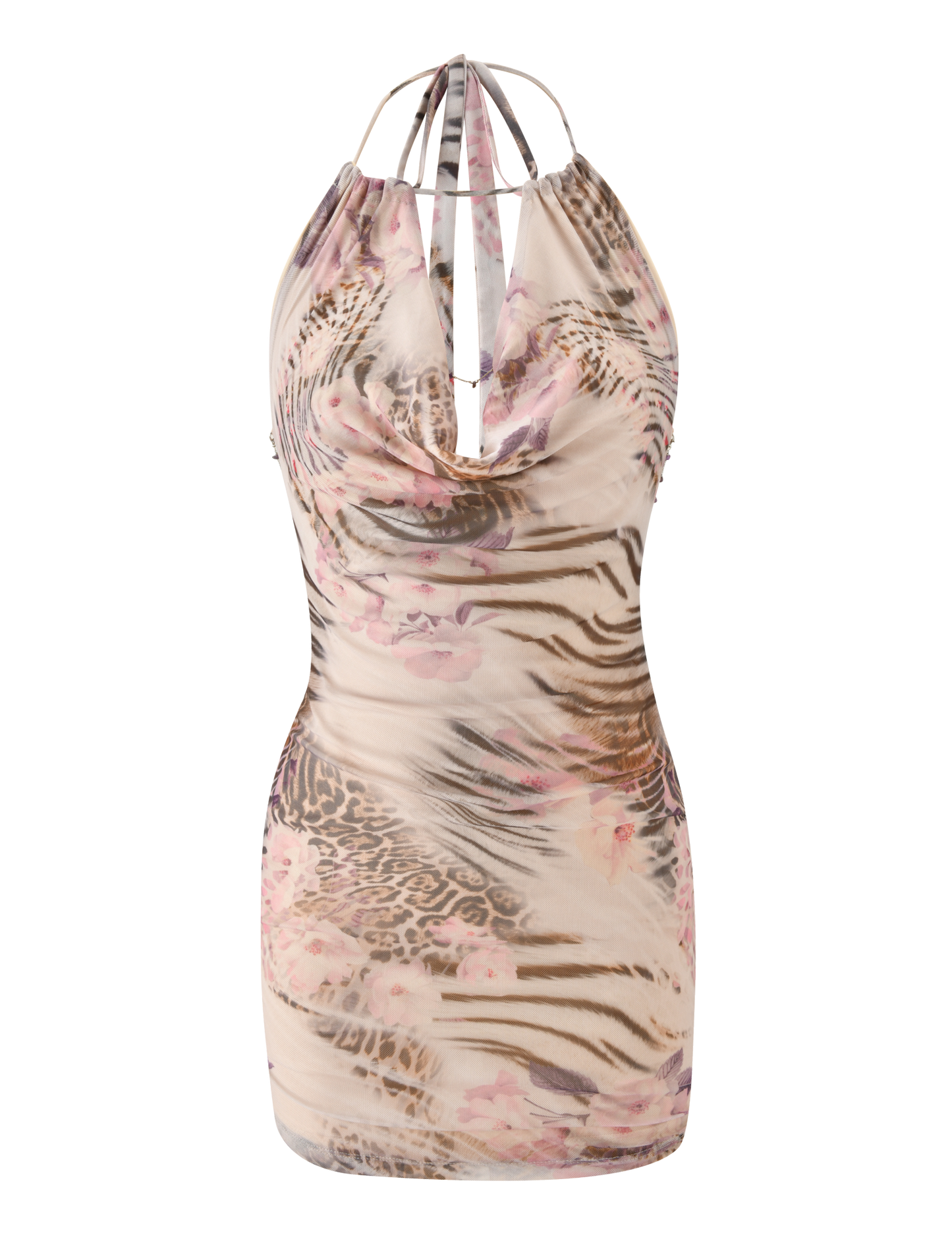 SHANE MINI DRESS - MOODY ANIMAL FLORAL
