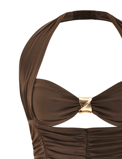 BRIALLEN TOP - CHOCOLATE