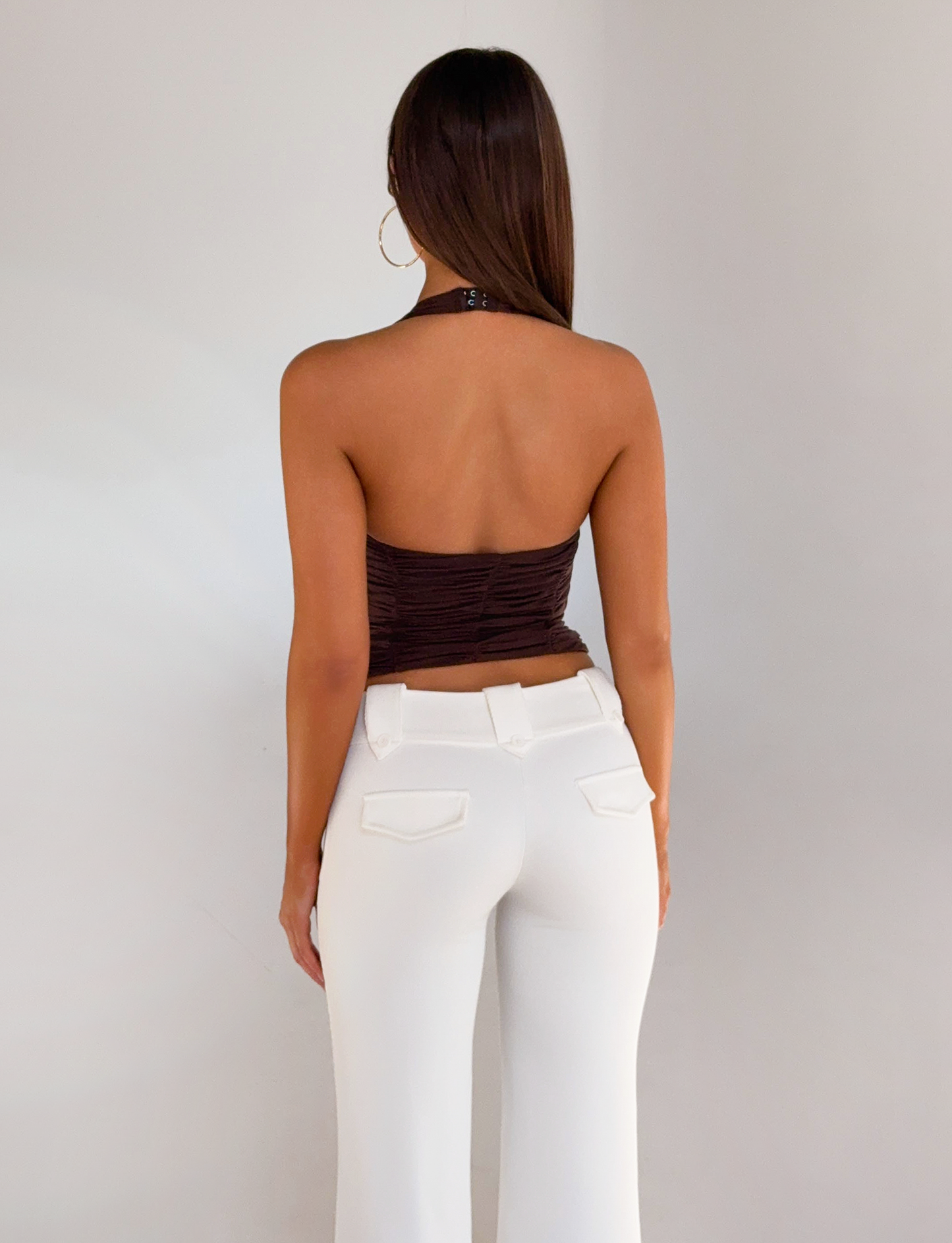 BRIALLEN TOP - CHOCOLATE