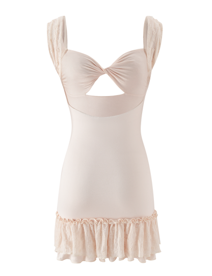 ASHBY MINI DRESS - CREAM