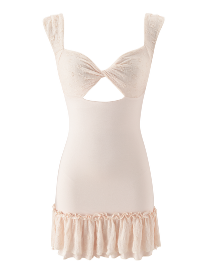ASHBY MINI DRESS - CREAM