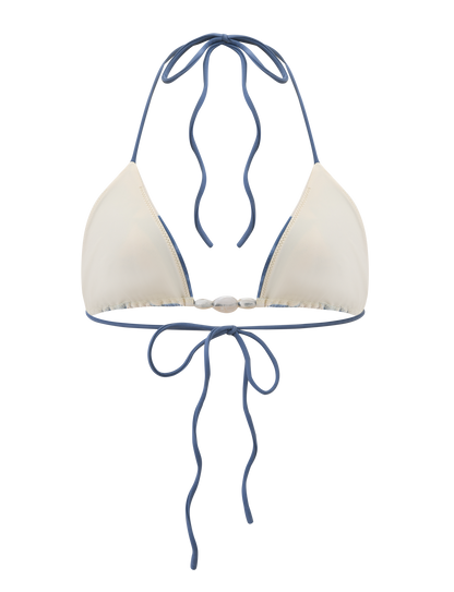 CYLAS BIKINI TOP - INDIGO FLORAL
