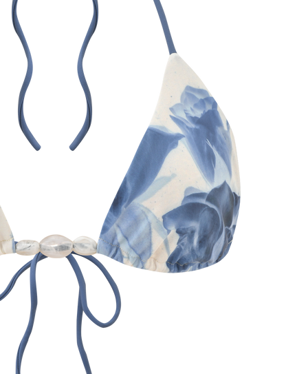 CYLAS BIKINI TOP - INDIGO FLORAL