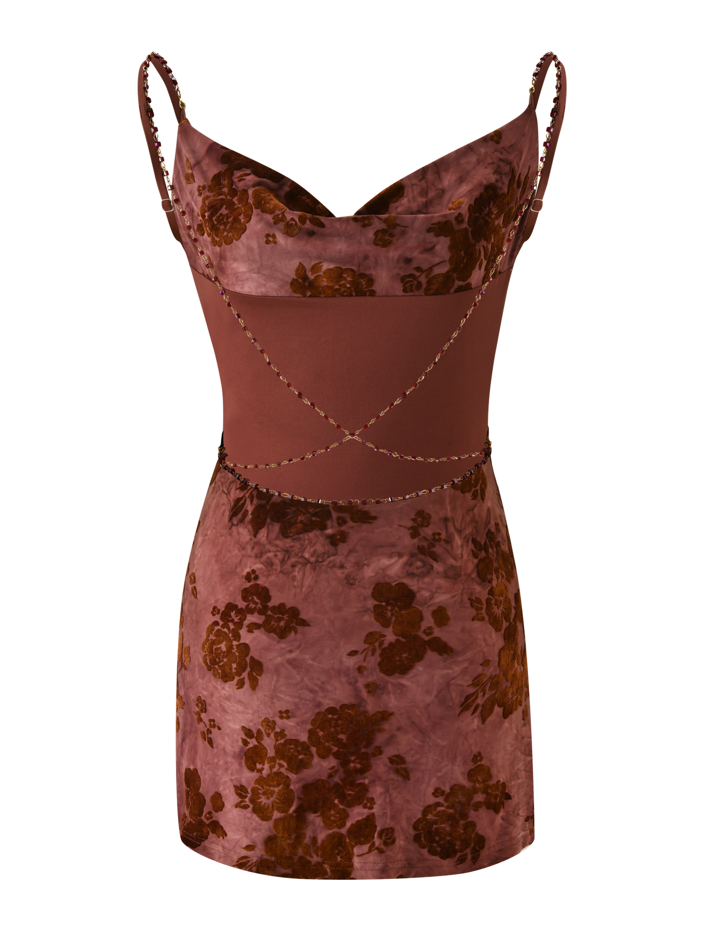 SPARROW MINI DRESS - CHOCOLATE BURNOUT