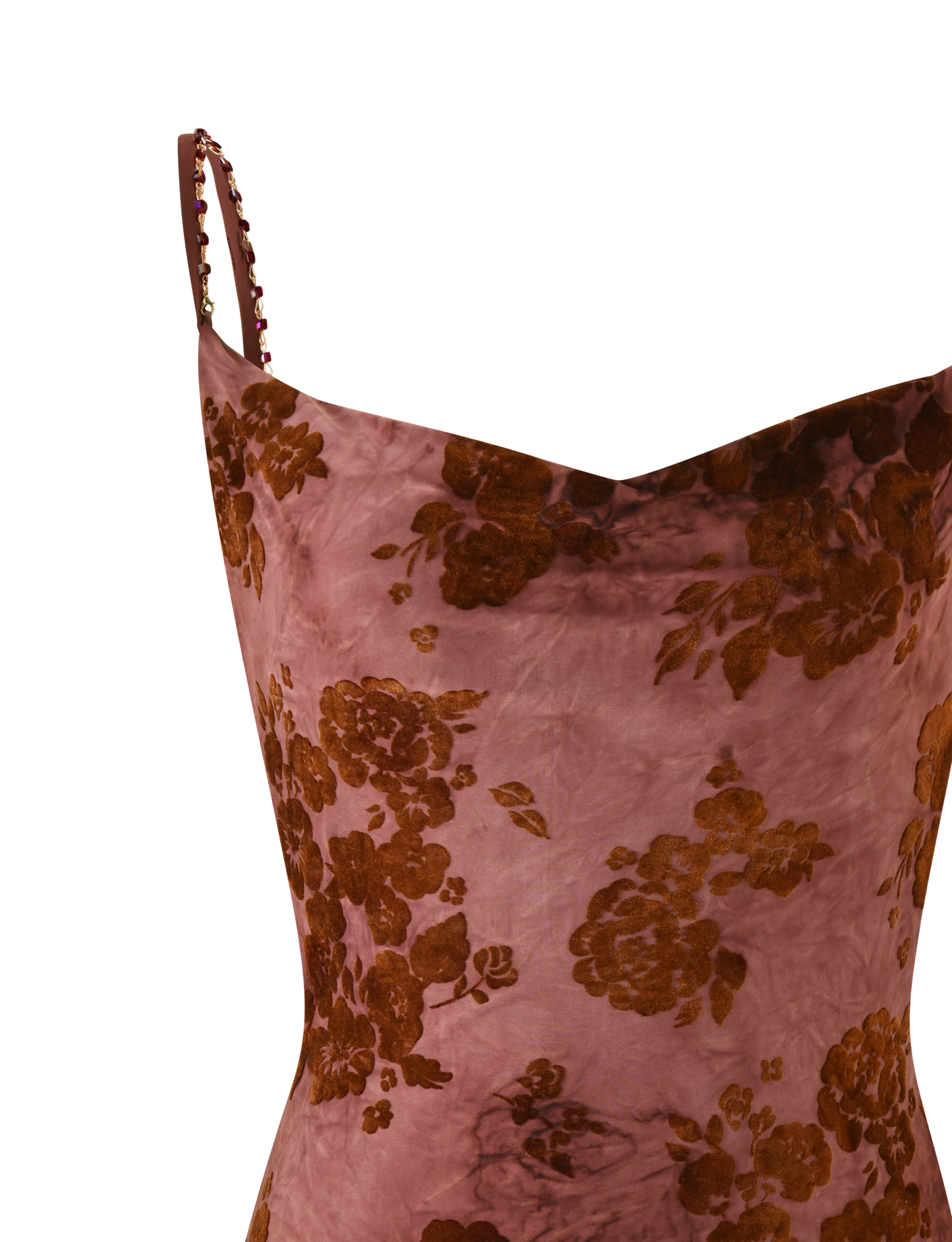 SPARROW MINI DRESS - CHOCOLATE BURNOUT