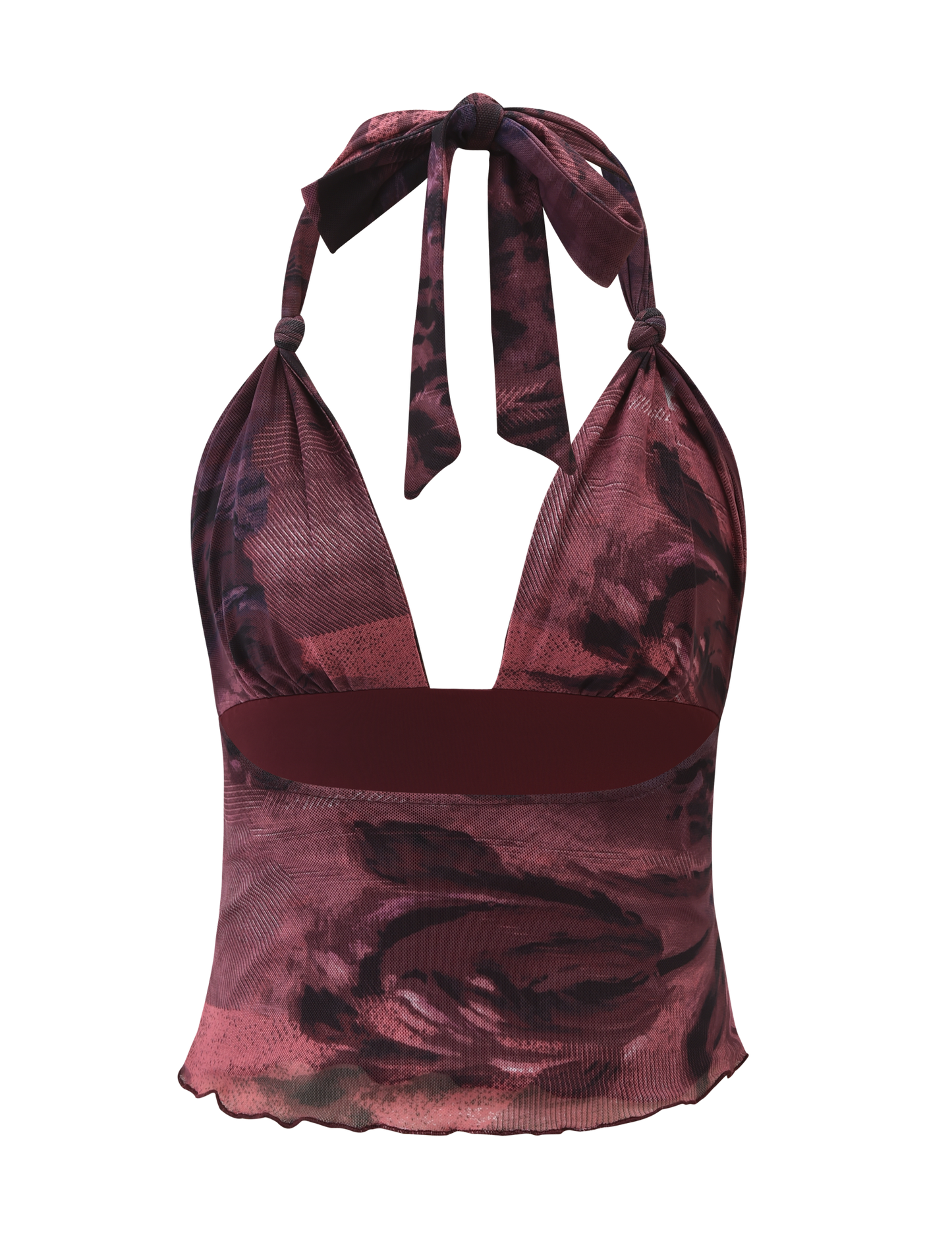 FRIEDA TOP - BURGANDY ROMANTICA