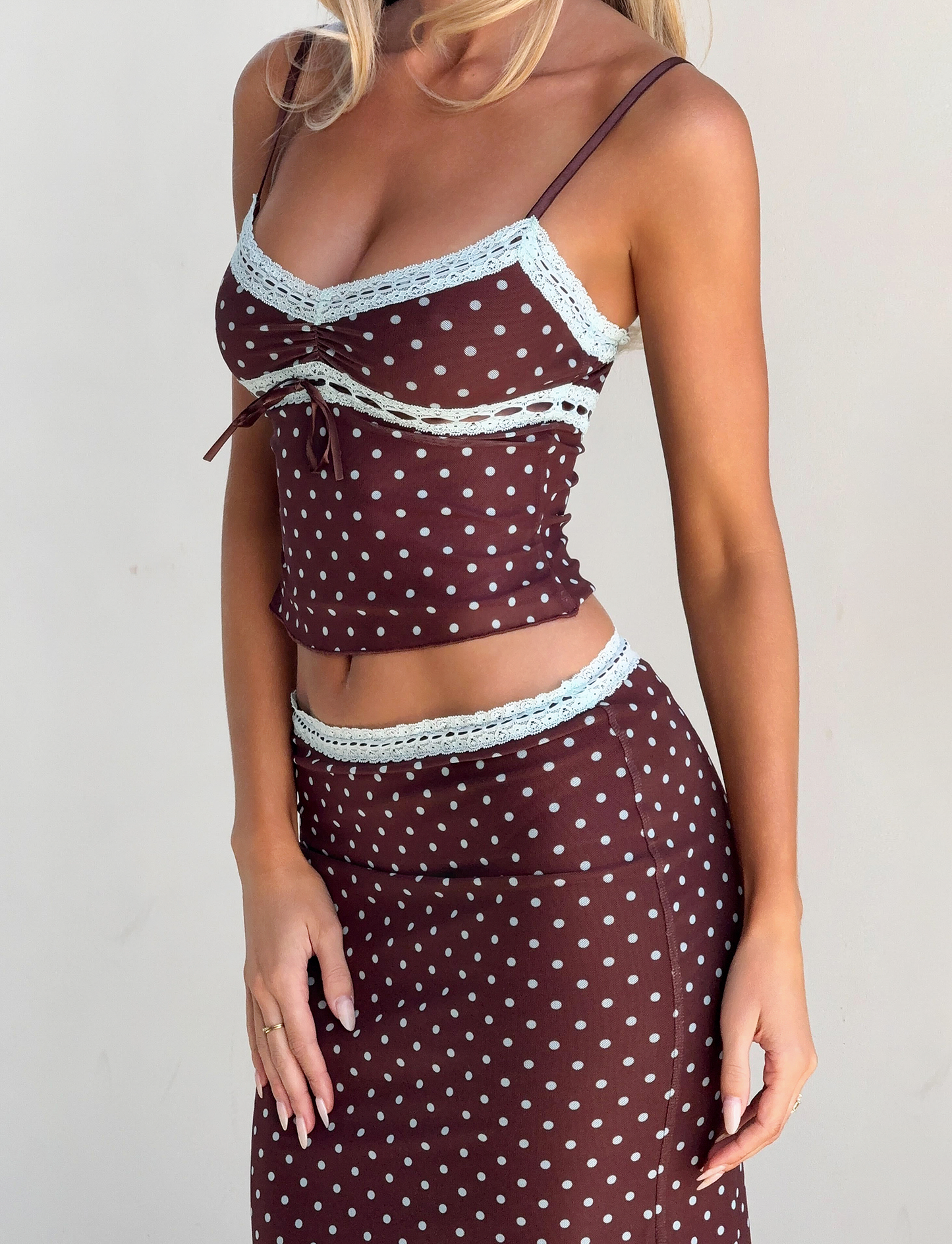 AMARA MIDI SKIRT - POLKA DOT