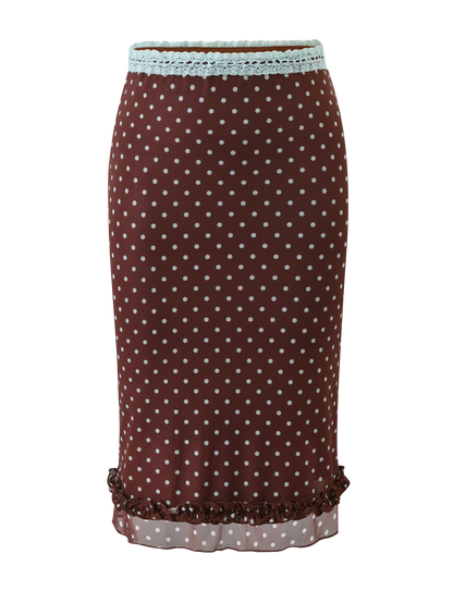 AMARA MIDI SKIRT - POLKA DOT