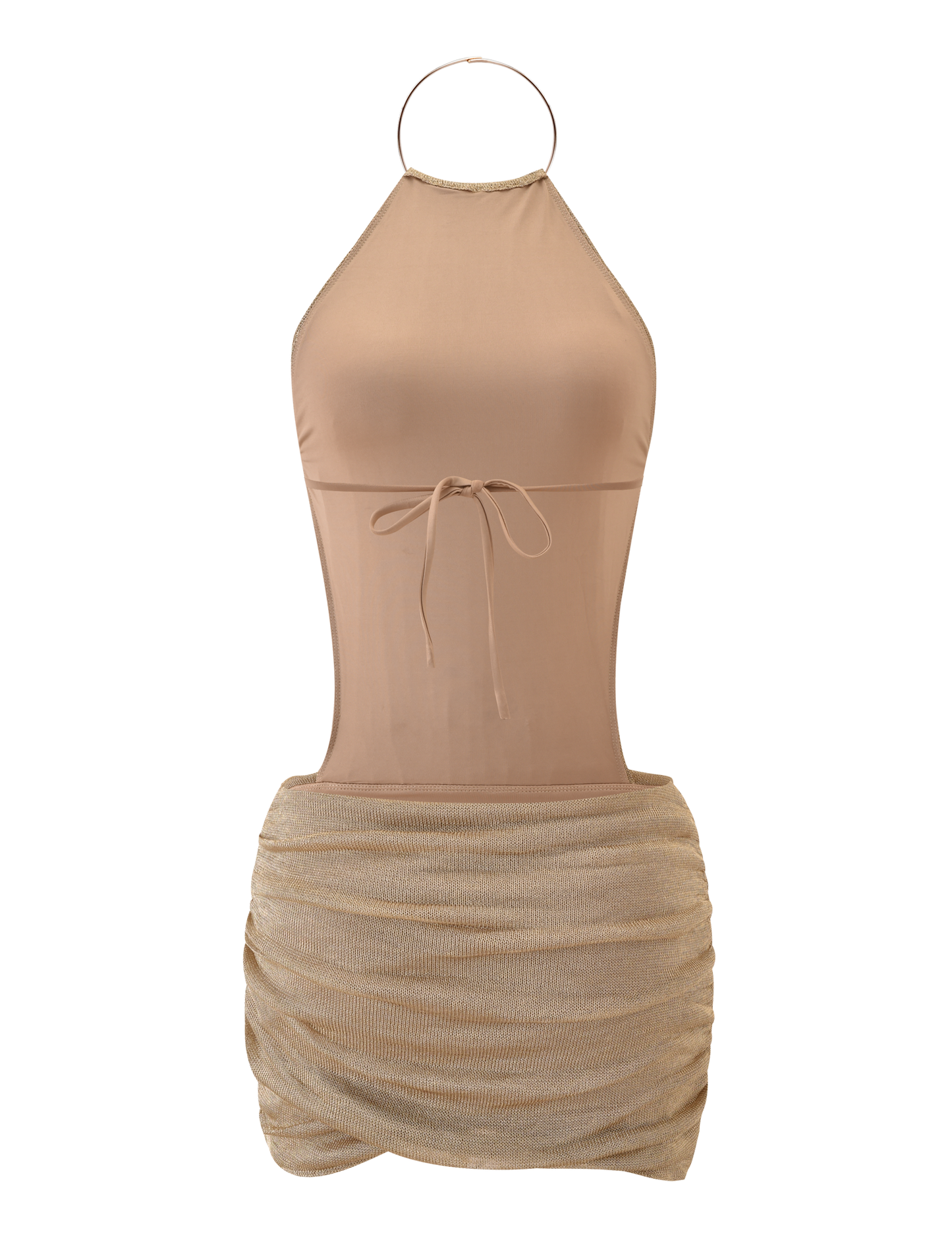 EVANNA MINI DRESS - GOLD