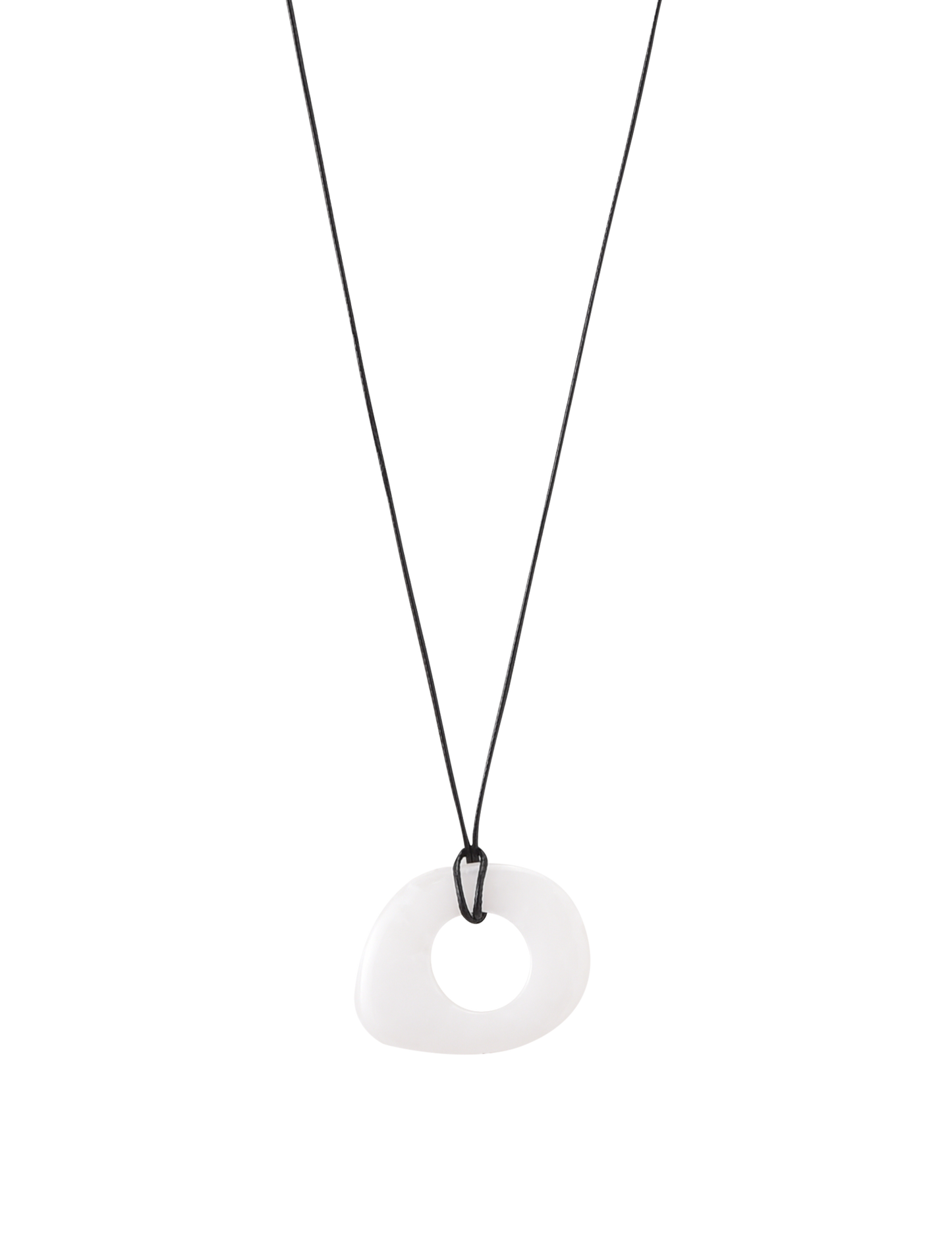 AMYRA PENDANT NECKLACE - WHITE