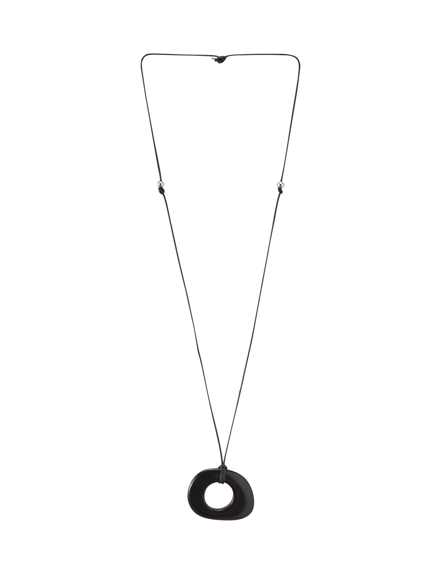 FAELLA PENDANT NECKLACE - BLACK