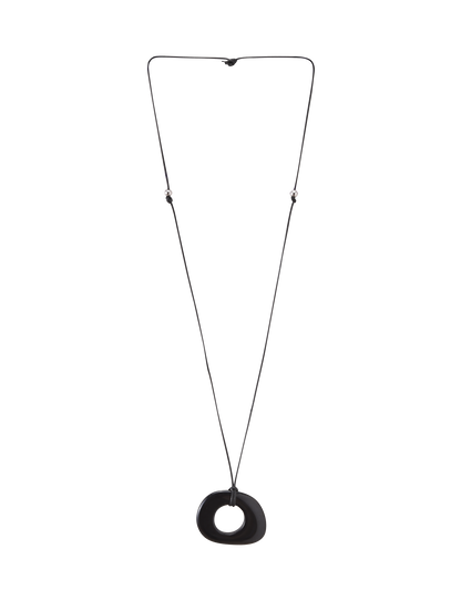 FAELLA PENDANT NECKLACE - BLACK