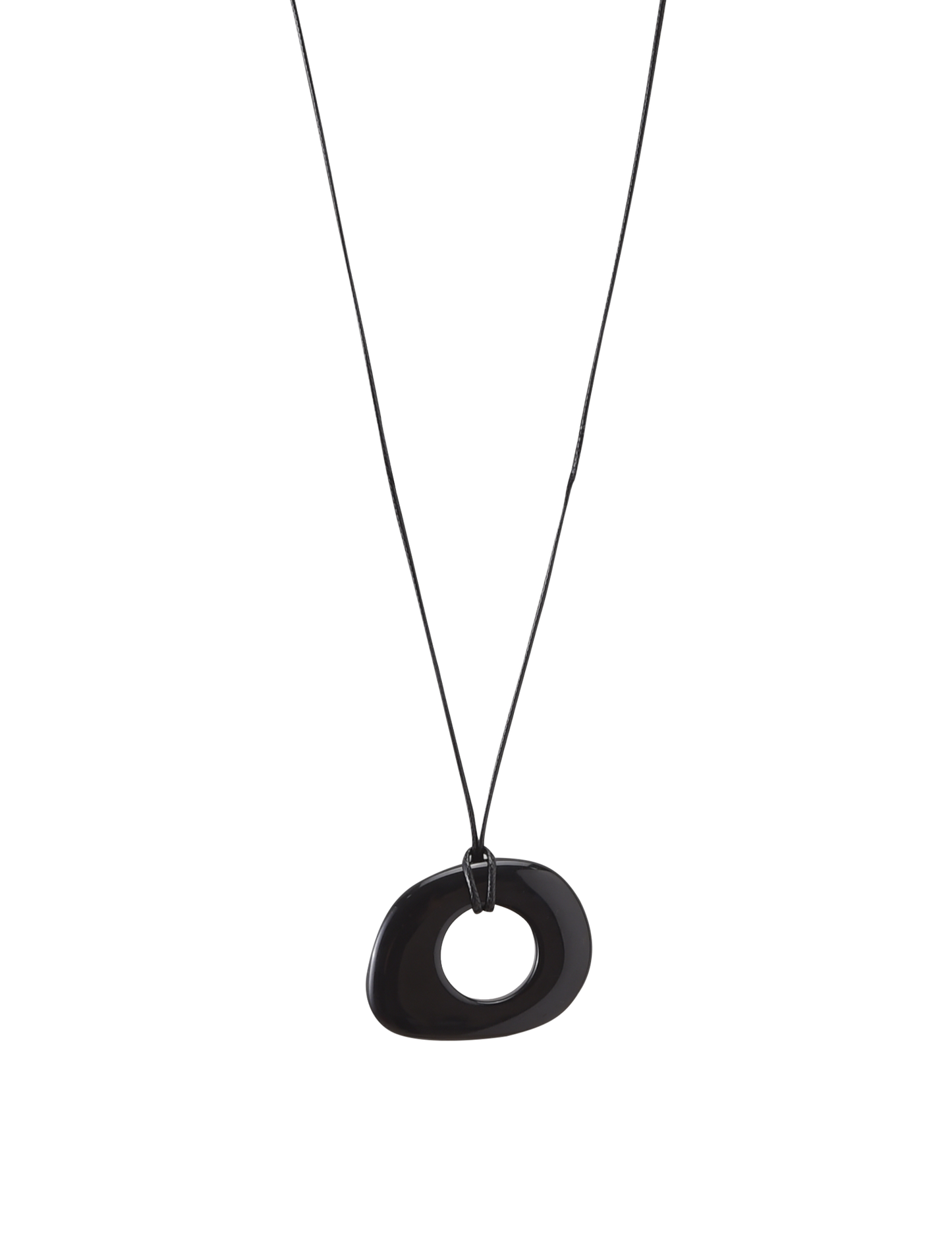 FAELLA PENDANT NECKLACE - BLACK