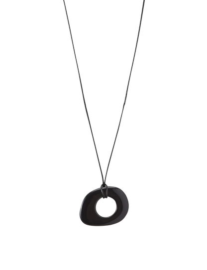 FAELLA PENDANT NECKLACE - BLACK