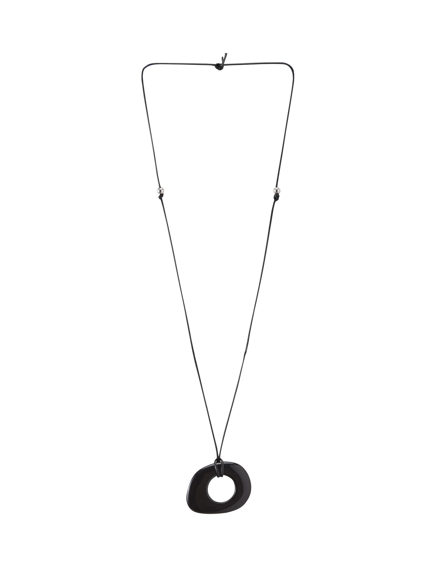 FAELLA PENDANT NECKLACE - BLACK