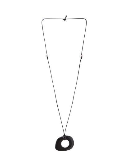 FAELLA PENDANT NECKLACE - BLACK