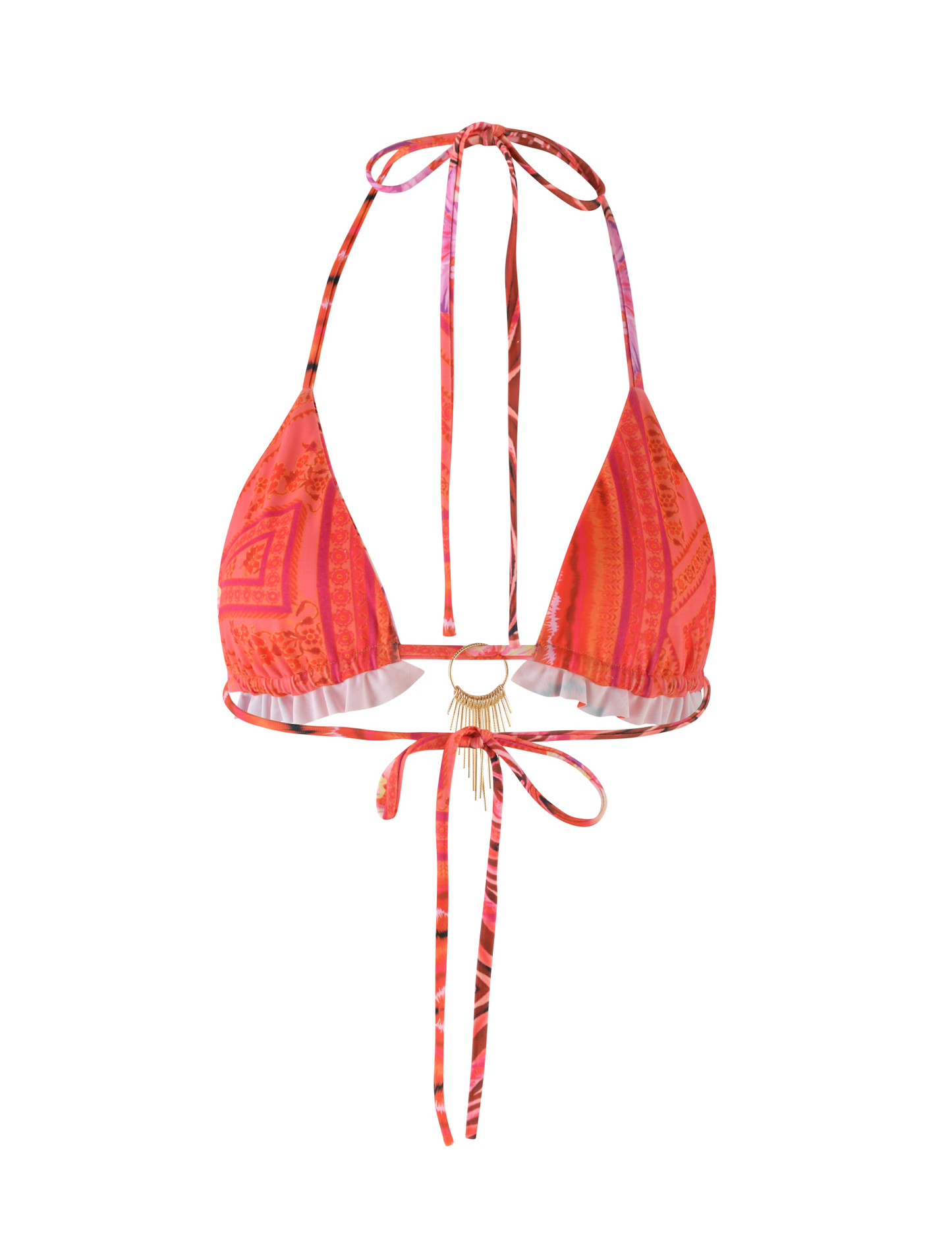 CIANA BIKINI TOP - PINK : FLORAL : PINK TROPICAL