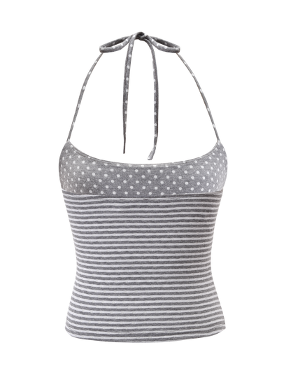 DASHIELL TOP - HEATHER GREY