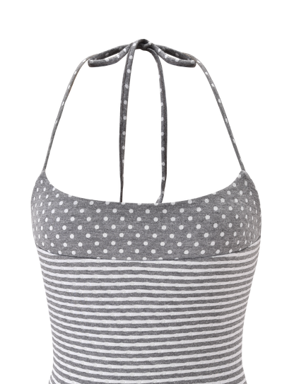 DASHIELL TOP - HEATHER GREY