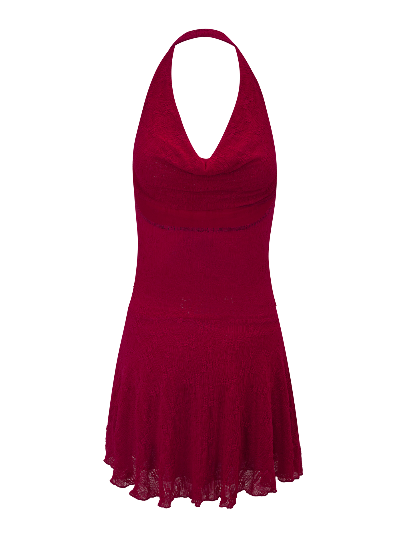 FIORELLA DRESS - RED LACE