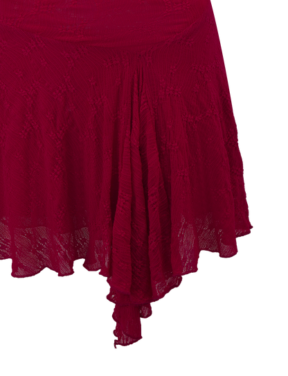 FIORELLA DRESS - RED LACE