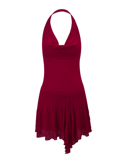 FIORELLA DRESS - RED LACE