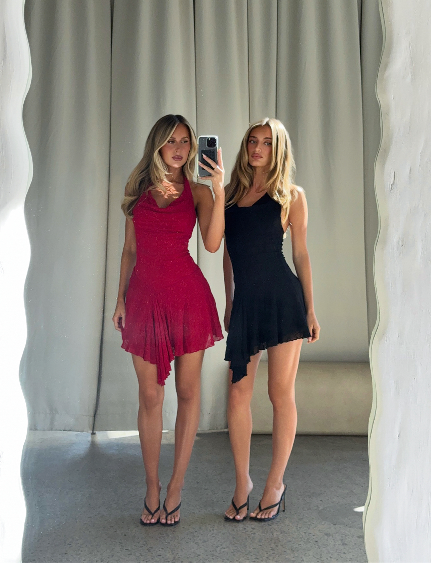 FIORELLA DRESS - RED LACE