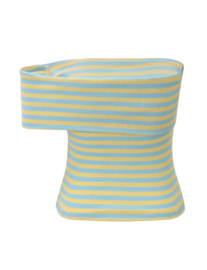 LISETTE TOP - YELLOW STRIPE