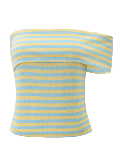 LISETTE TOP - YELLOW STRIPE